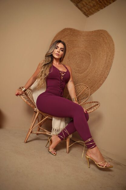 Intension Red Bordeaux Jumpsuit - Image 5