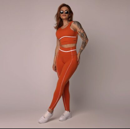 Queens Terracotta Saffron Workout Set - Image 2