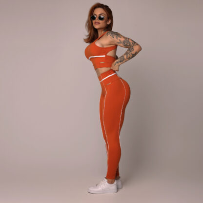 Queens Terracotta Saffron Workout Set - Image 3