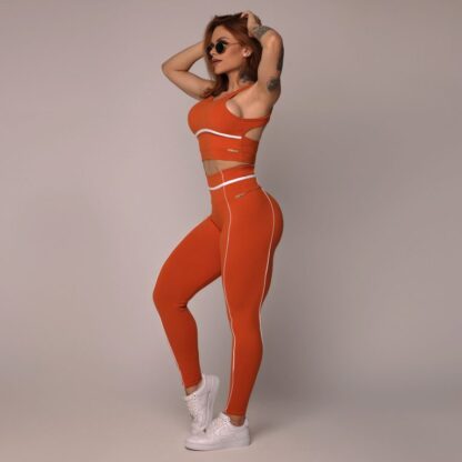 Queens Terracotta Saffron Workout Set - Image 4