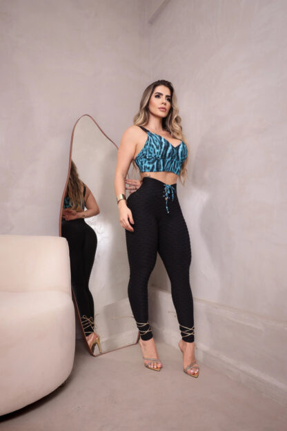 Emerald Green Leopard Workout Set
